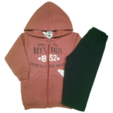 Conjunto Moletom Inverno Menino Roupa Bebê Maternidade 2 Pçs