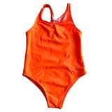 Maiô Nadador Infantil San Maré Liso Laranja Neon -