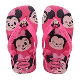 Chinelo Havaianas Baby Minnie Rosa Flux -