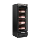 Cervejeira Grb-57v Pr All Black 572 L C/ Porta De Vidro Duplo Temperado Aquecido E Led Perimetral E Testeira - Gelopar 220v Gelopar
