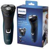 Barbeador Philips Aquatouch S1121 Seco Molhado Aparador De Barba Sem Fio À Prova D'água S1121/41