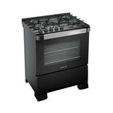 Fogão Mueller 5 Bocas Mueller Decorato Vetro Bivolt Preto