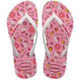 Chinelo Havaianas Kids Slim Hello Kitty Rosa -