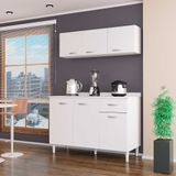 Armário Aéreo 3 Portas 120cm Branco - Poquema