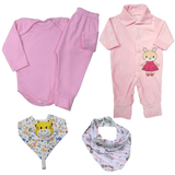 Conjunto Roupa De Bebê Para Presente Com Macacão Body Mijão