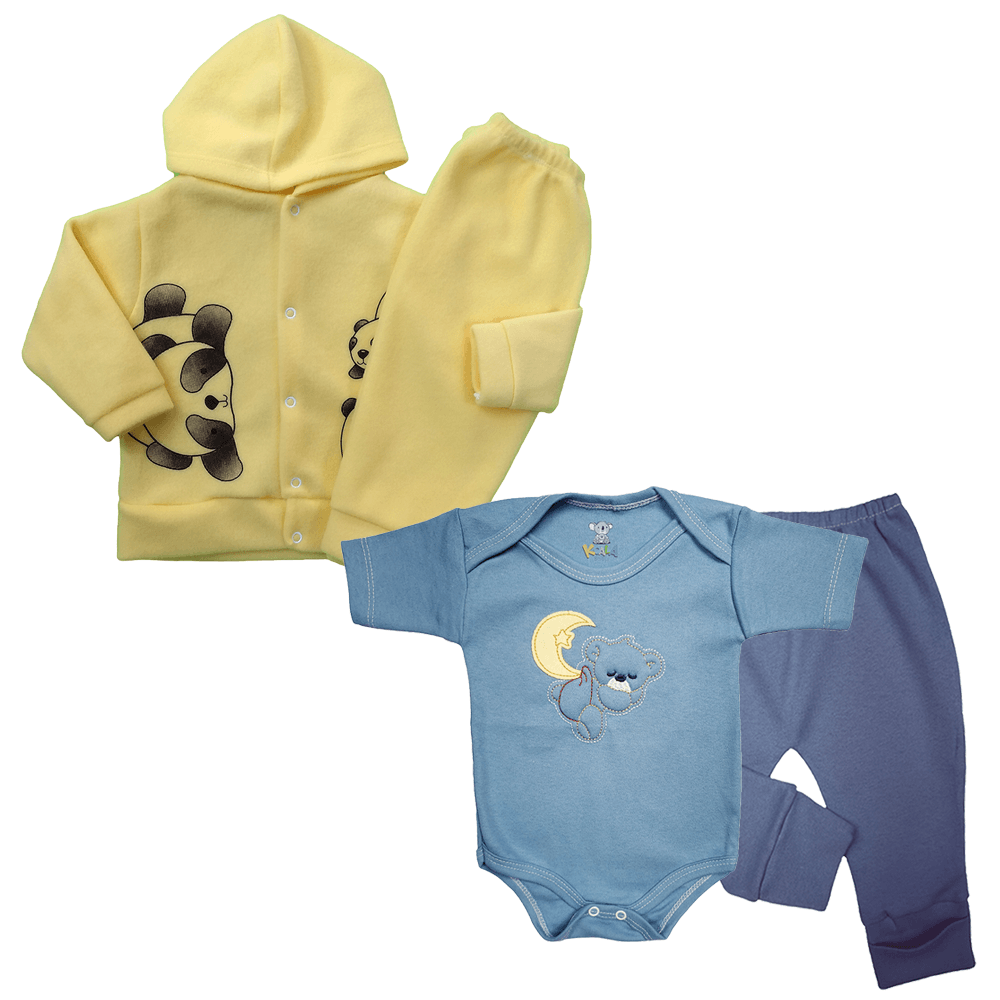 Roupa De Bebê Bonita Barata Kit 4 Peças Saída De Maternidade