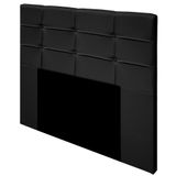 Cabeceira Cama Box Casal King 193cm D10 Esmeralda Suede Preto - Mpozenato