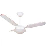 Ventilador De Teto 1 Plafon 3 Pás Branco Home Line 220v