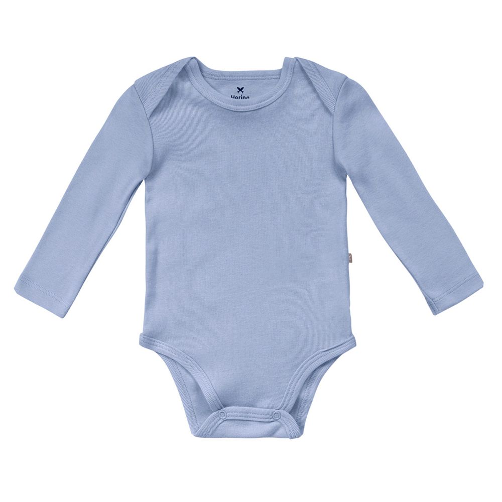 Body Masculino Bebê Básico Hering Kids Azul Manga Longa  - 06m