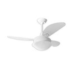 Ventilador De Teto Pérola Branco Loren Sid Pás Brancas 127v