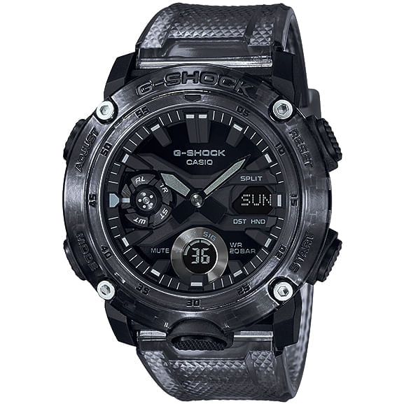 Relógio Casio G-shock Masculino Translúcido Ga-2000ske-8adr