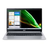 Notebook Acer Intel Core i5 8GB 256GB SSD 15,6"IPS Windows 11 Aspire 5 A515-54-57CS 10ºGer.Core i5–10210U Prata