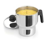 Cuscuzeira Fervedor Pequena  1,3 Litros Aço Inox