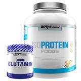 Kit Whey Protein Iso Protein 2kg Gluta 250g Baunilha