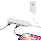 Philips Acessórios 24w Usb Charging Station, 6 Pés. Cord Trançado, Para Iphone 12/11/pro/max/xs/xr/x/8, Ipad Pro, Samsung Galaxy S21/s10/s9/plus, Goo