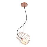 Pendente Luminaria Lustre Vidro Metal 1xg9 Qpd1344