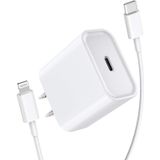 Apple Mfi Certified Carregador Rápido Do Iphone, Stuffcool 20w Usb C Power Delivery Wall Charger Plug Com 6ft Tipo C Para Lightning Quick Charge Dat