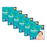 Kit de Fraldas Pampers M Confort Sec Super - 420 Unidades