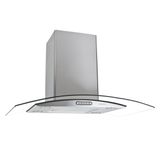 Coifa De Ilha Vidro Curvo Em Inox Civc 240W 90Cm Fogatti - 220V