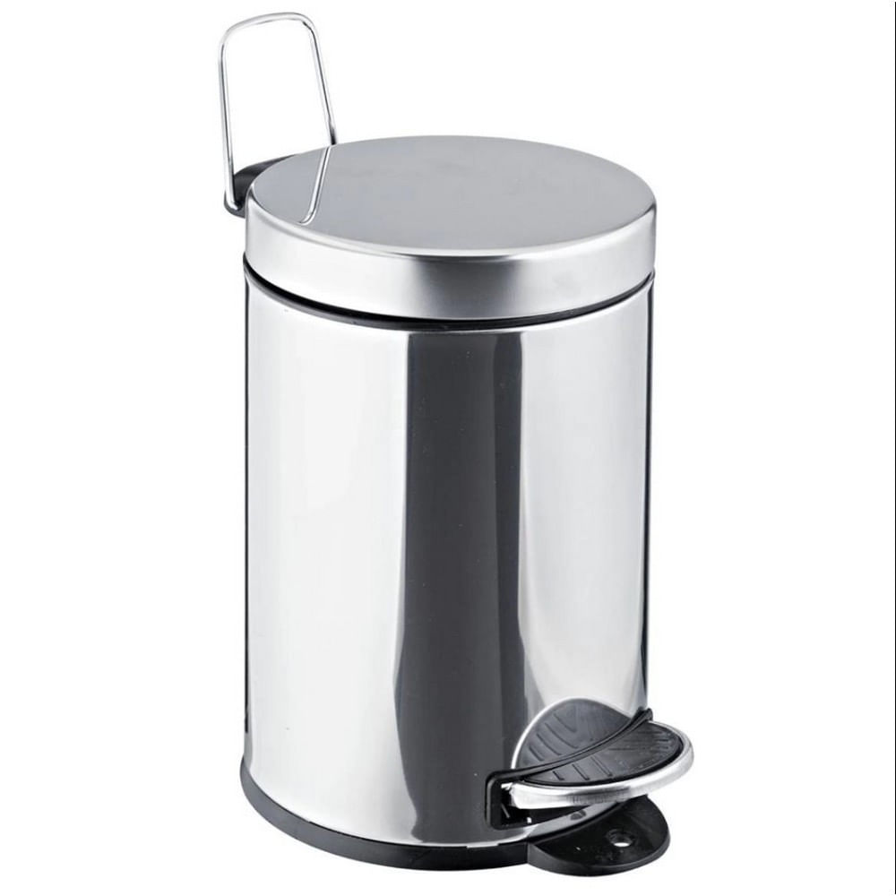 Lixeira Inox Com Pedal 5 L 20x30 Cm 3040/202 - Brinox