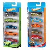 Kit com 5 Carrinhos Hot Wheels Sortidos