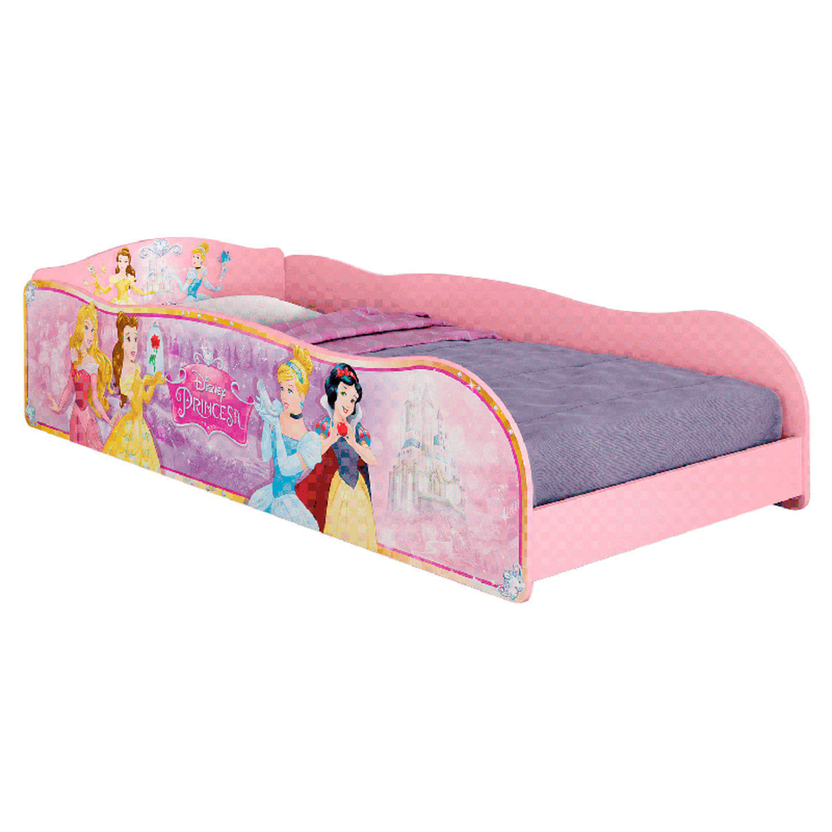 Cama Infantil Princesas Disney Plus-Pura Magia - Rosa