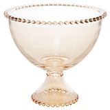 Saladeira C/ Pé Cristal Pearl 21x19cm – Wolff - Ambar