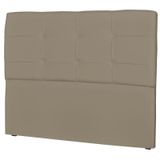 Cabeceira Casal Cama Box 160 cm London Corino Areia - JS Móveis