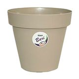 Vaso Okla Bari Cinza Taupe para Jardim - 700ml