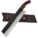 Faca Santoku em Aço Cirúrgico Inox 420c de Cozinha Artesanal 9' Fatiar Picar Japonesa