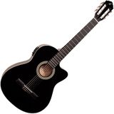 Violão Elétrico Flat Cutway Nf14 Ceq Preto Giannini