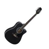 Violão Eletroacústico Dreadnought Aço Satin Black Gdc-1Ceq Giannini