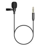 Microfone De Lapela Telefunken Mini Plug 3,5mm Smart Mic Preto