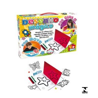 Jogo Educativo Desenho Mágico Aprendendo Desenhar e Presente - Big