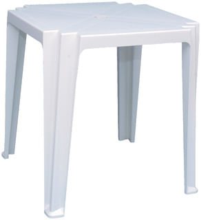 Mesa de Jantar Quadrada 68x69,5x72cm Polipropileno Branco Tramontina Basic