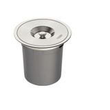 Lixeira Clean De Embutir 5l Redonda Aço Inox Tramontina