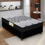 Colchão de Espuma Casal D33 22cm Duo Balance com Box 40cm Preto