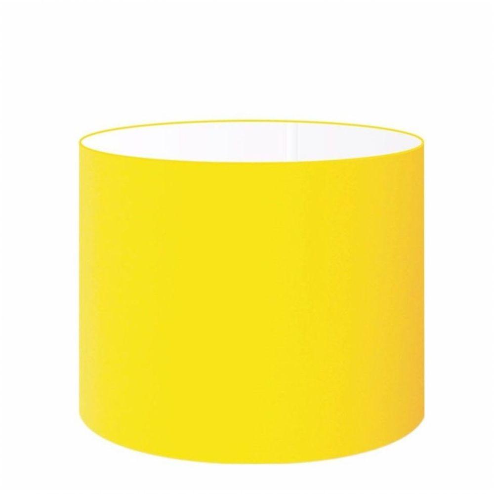 Cúpula Abajur Cilíndrica Cp-7017 Ø40x21cm Amarelo