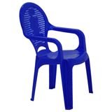 Cadeira Infantil Tramontina Catty Estampada em Polipropileno Azul Tramontina