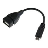 Cabo Otg Micro Usb Adaptador Pendrive Para Tablet