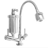 Torneira Gourmet Cromada Duplo Jato Bancada Com Filtro
