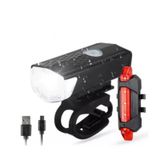 Lanterna Farol Bike Frontal + Pisca Trasero Led Recarregável