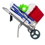 Carrinho De Praia Com Avanço Para Caixa Térmica Zaka Cor:cinza