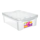 Caixa Organizadora Box Baixa Cristal 21001 13,5l Ordene