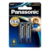 Pilha Alcalina Premium Aa 1.5v 02 Unidades - Panasonic
