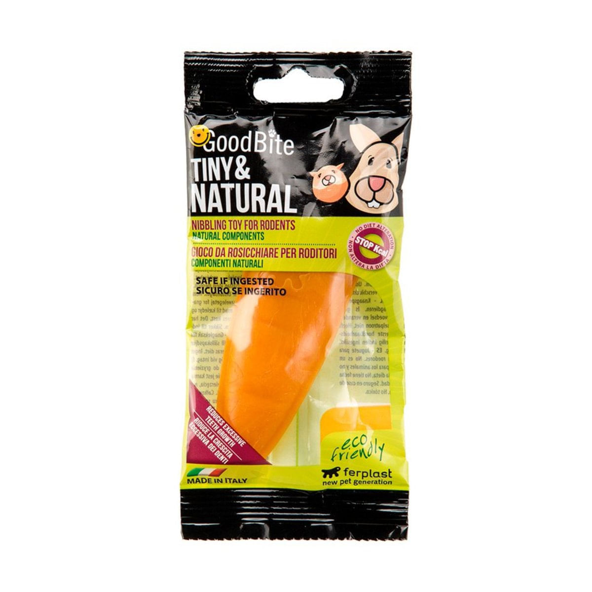 Brinquedo Ferplast Goodbite Tiny & Natural Roedores Cenoura