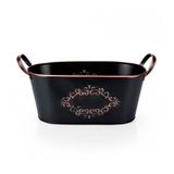 Cachepot Floral Atlanta Liverpool Oval Para Jardim - Tamanho G