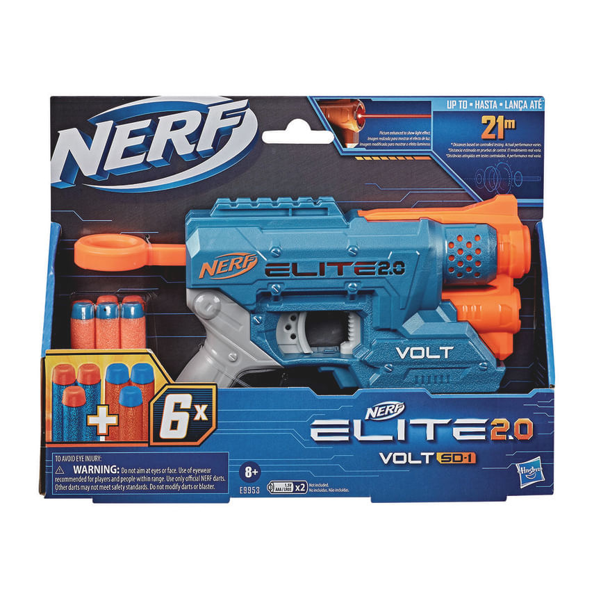 Nerf N-strike Attack Unit Pistola Lançador Azul - Escorrega o Preço