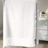 Toalha De Banho Velour Jacquard Baby Classic Branco - Dohler