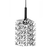 Lustre Pendente Quadrado Clearcast Cristal Legitimo Maravilh